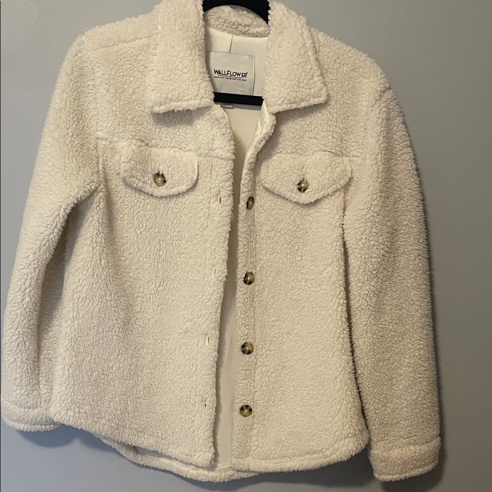 Wallflower Cream Teddy Jacket